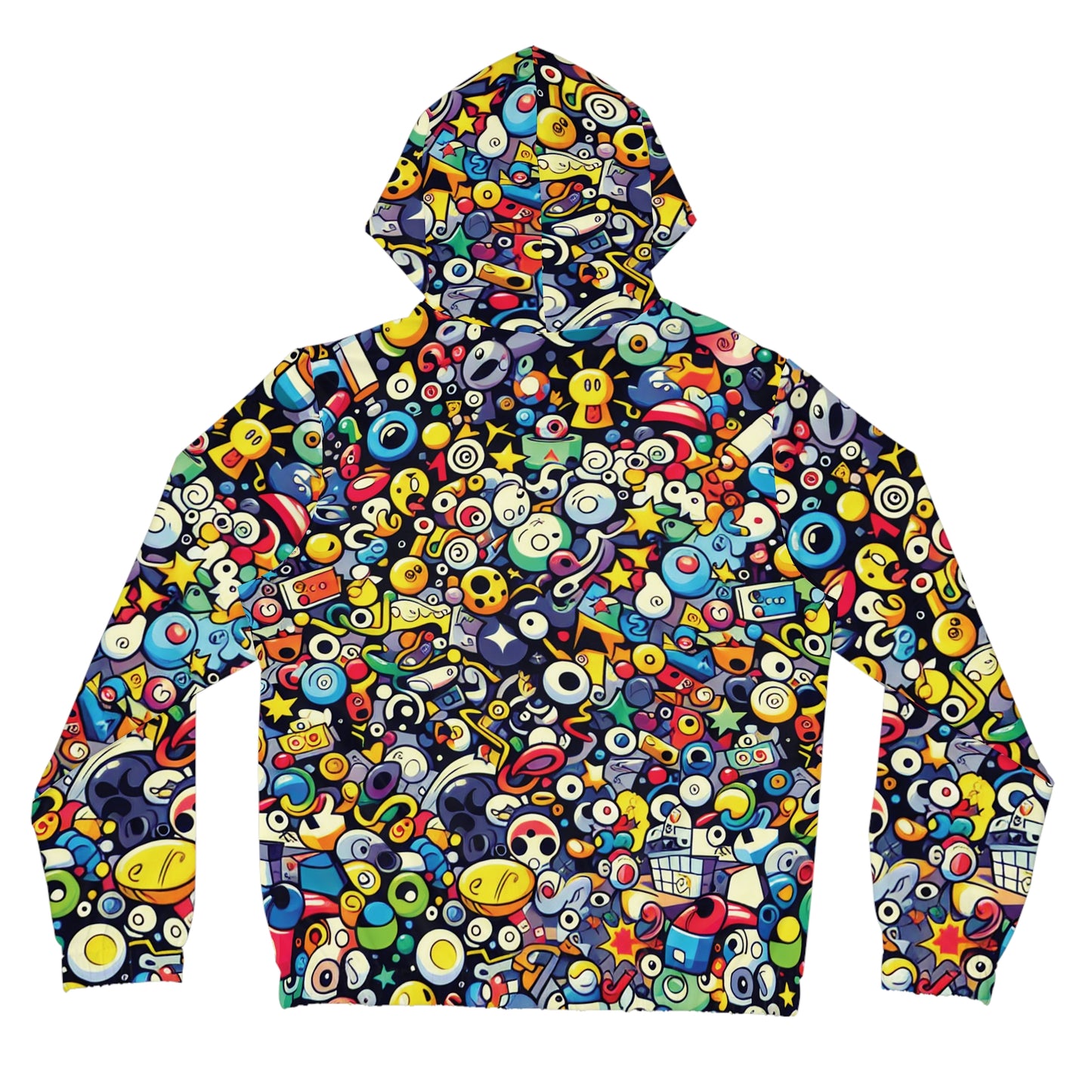 Whimsical Cartoon Chaos Hoodie for Women