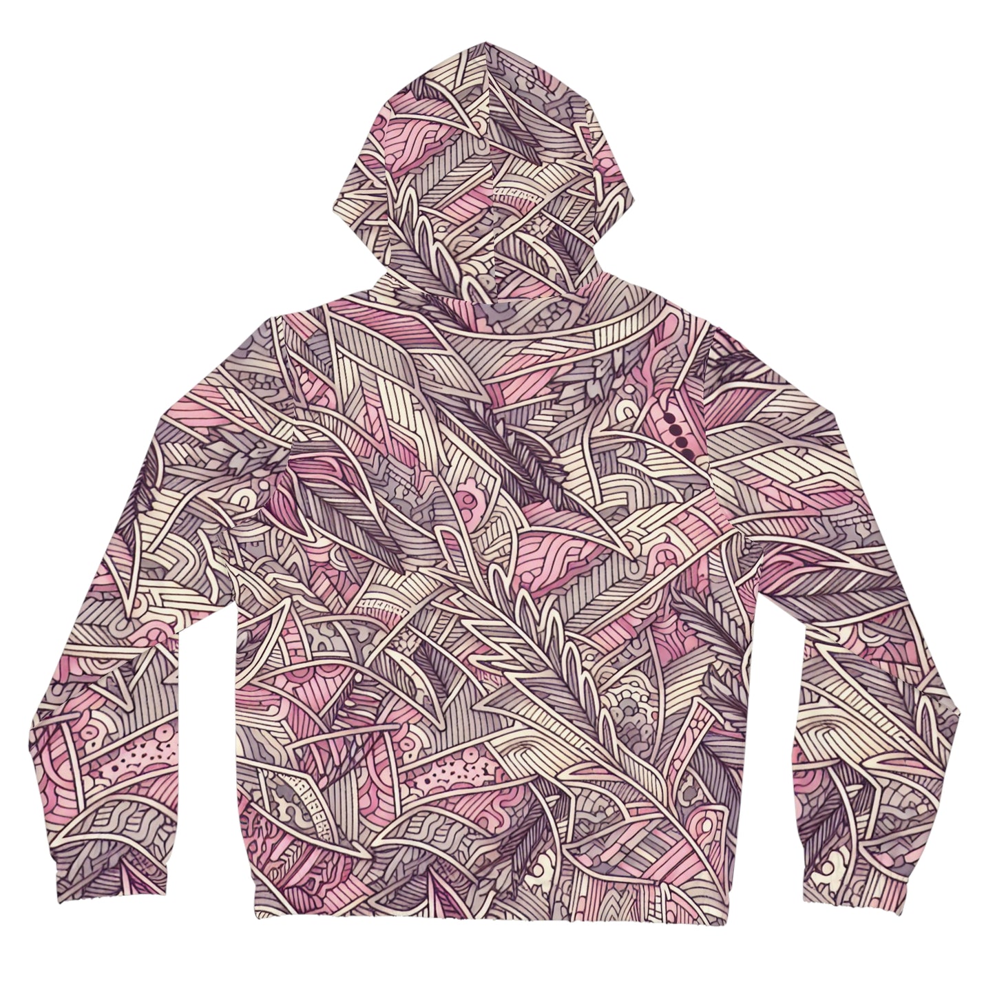 Trendy Female Camo Hoodie with Floral Elements