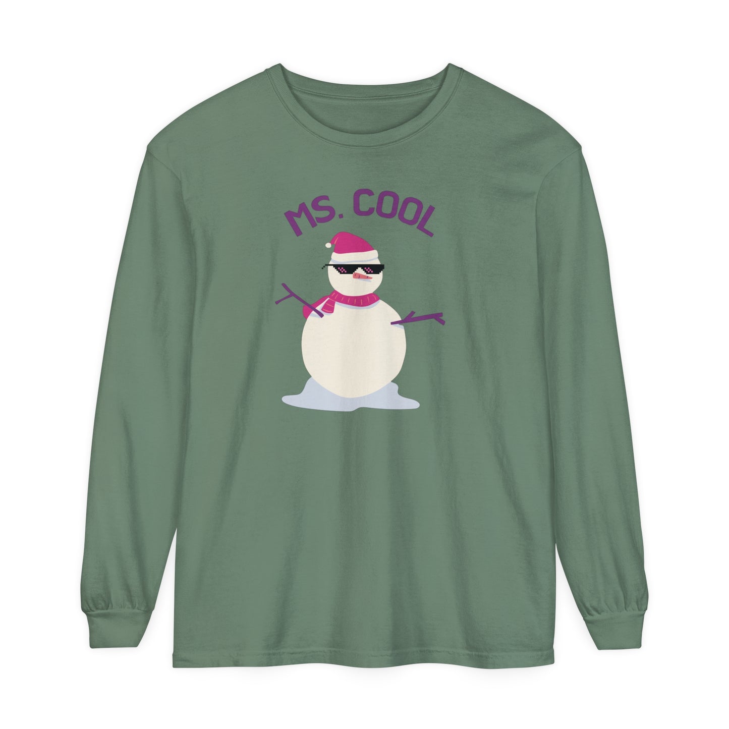 Ms Cool Snowwoman Long Sleeve T-Shirt